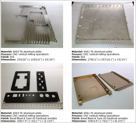 Legierung 3003 kundenspezifische maschinell bearbeitete Präzisions-Aluminiumteile ISO9001 CNC
